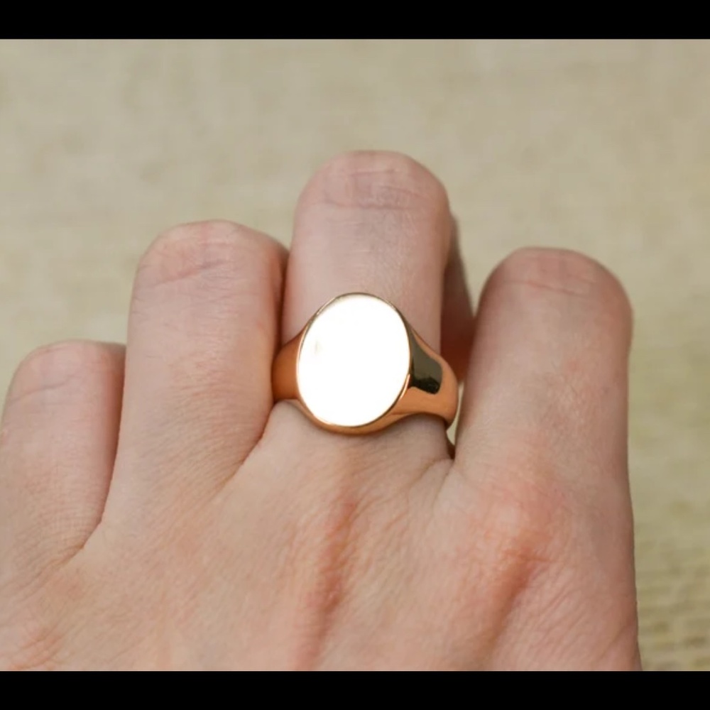 18k gold 9.7g heavy antique signet ring Victorian Edwardian vintage estate solid